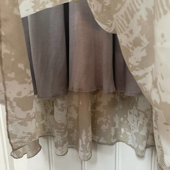 Soft Surroundings Built in Bra V-neck Strappy Long Maxi Dress Medium Petite - Picture 9 of 10